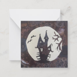 Halloween-/Herbstkarte Mitteilungskarte