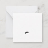 Halloween-/Herbstkarte Mitteilungskarte (Rückseite)