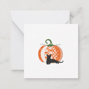 Halloween-/Herbstkarte Mitteilungskarte
