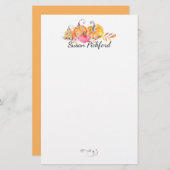 Halloween Herbstkürme Wasserfarbenfarbe Briefpapier (Vorne/Hinten)