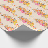Halloween Herbstkürme Wasserfarbenfarbe Geschenkpapier (Ecke)
