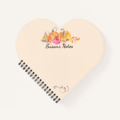 Halloween Herbstkürme Wasserfarbenfarbe Notizblock (Vorderseite)