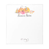 Halloween Herbstkürme Wasserfarbenfarbe Notizblock (Vorderseite)