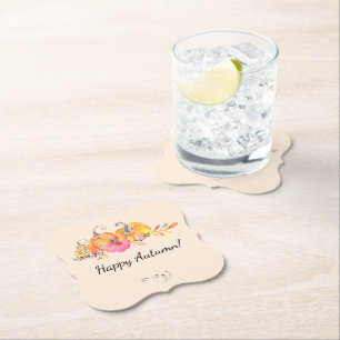 Halloween Herbstkürme Wasserfarbenfarbe Untersetzer