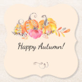 Halloween Herbstkürme Wasserfarbenfarbe Untersetzer (Vorderseite)