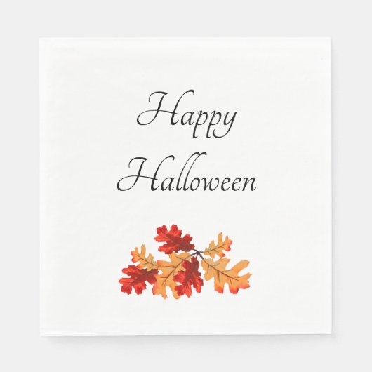 Halloween Herbstlaubs Elegant Serviette (Vorderseite)