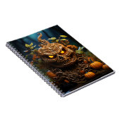 Halloween Herbstsaison Pumpkin und Herbstlaub Notizblock (Rechte Seite)