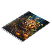 Halloween Herbstsaison Pumpkin und Herbstlaub Notizblock (Linke Seite)