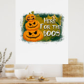 Halloween Here For The Boos Birthday Poster (Küche)