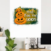 Halloween Here For The Boos Birthday Poster (Heimbüro)
