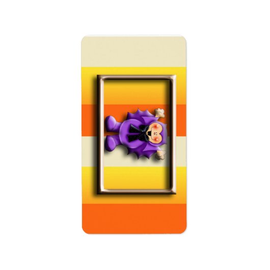 Halloween Hershey Miniature Candy Wrapper Labels Adressaufkleber (Vorne)