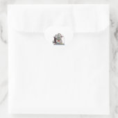 Halloween Herz-Aufkleber (Tasche)