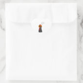 Halloween Herz-Aufkleber (Tasche)