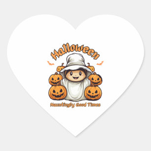 Halloween Herz-Aufkleber