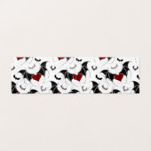 Halloween-Herz mit schwarzen Fledermausflügeln (Außenseite Aufgefaltet)