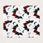 Halloween-Herz mit schwarzen Fledermausflügeln