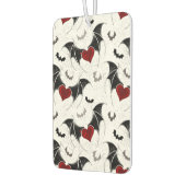 Halloween-Herz mit schwarzen Fledermausflügeln Autolufterfrischer (Links)