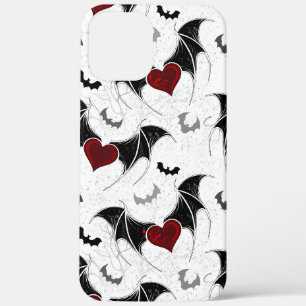 Halloween-Herz mit schwarzen Fledermausflügeln Case-Mate iPhone Hülle