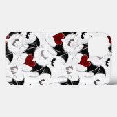 Halloween-Herz mit schwarzen Fledermausflügeln Case-Mate iPhone Hülle (Rückseite (Horizontal))