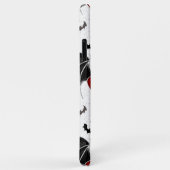 Halloween-Herz mit schwarzen Fledermausflügeln Case-Mate iPhone Hülle (Hinten/Rechts)