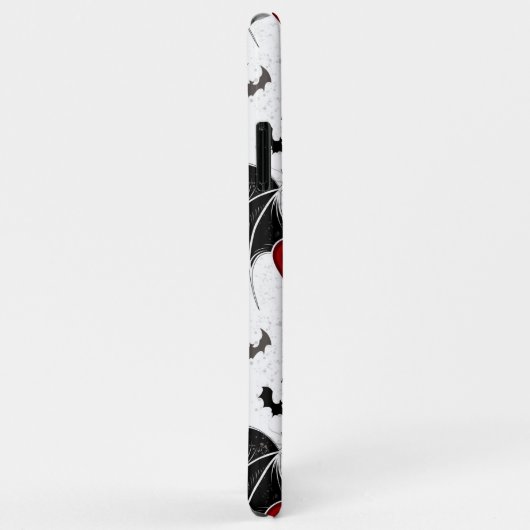 Halloween-Herz mit schwarzen Fledermausflügeln Case-Mate iPhone Hülle (Hinten/Rechts)