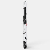 Halloween-Herz mit schwarzen Fledermausflügeln Case-Mate iPhone Hülle (Hinten/Links)