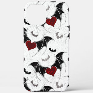 Halloween-Herz mit schwarzen Fledermausflügeln Case-Mate iPhone Hülle