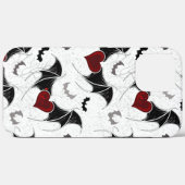 Halloween-Herz mit schwarzen Fledermausflügeln Case-Mate iPhone Hülle (Rückseite (Horizontal))