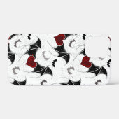 Halloween-Herz mit schwarzen Fledermausflügeln Case-Mate iPhone Hülle (Rückseite (Horizontal))