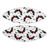 Halloween-Herz mit schwarzen Fledermausflügeln Football (Paneele)