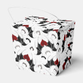 Halloween-Herz mit schwarzen Fledermausflügeln Geschenkschachtel (Rückseite)