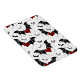 Halloween-Herz mit schwarzen Fledermausflügeln Magnet (Rechte Seite)