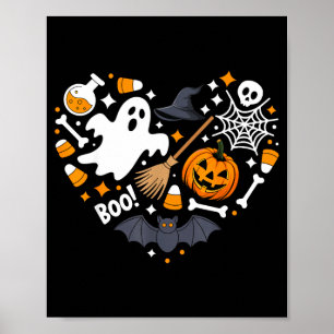 Halloween-Herz Poster