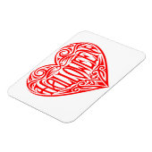 Halloween-Herz, rotes Herz, Feiertag Magnet (Linke Seite)