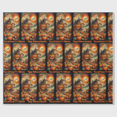 Halloween Herzlichen Glückwunsch Custom Text Geschenkpapier (Flach)