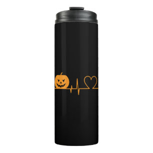 HALLOWEEN Herzschlag-Liebe-Shirt Thermosbecher