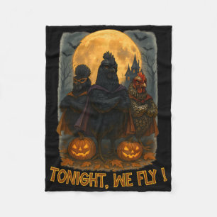 Halloween Heute Abend Fliegen Huhn Kostüm Bauernho Fleecedecke