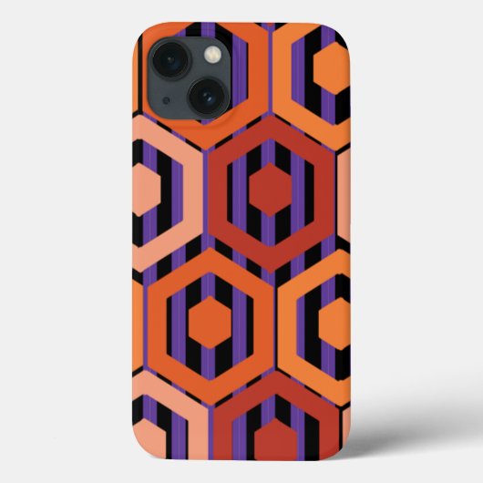Halloween Hexagons Case-Mate iPhone Hülle (Rückseite)