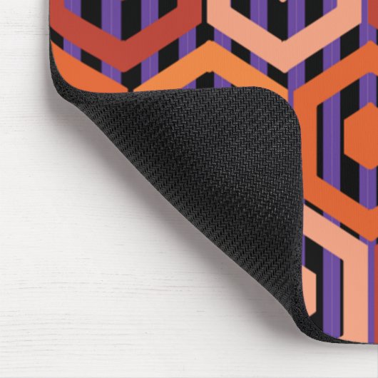 Halloween Hexagons Mousepad (Ecke)