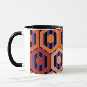 Halloween Hexagons Tasse