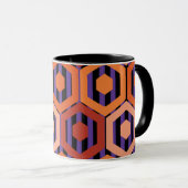 Halloween Hexagons Tasse (VorderseiteRechts)