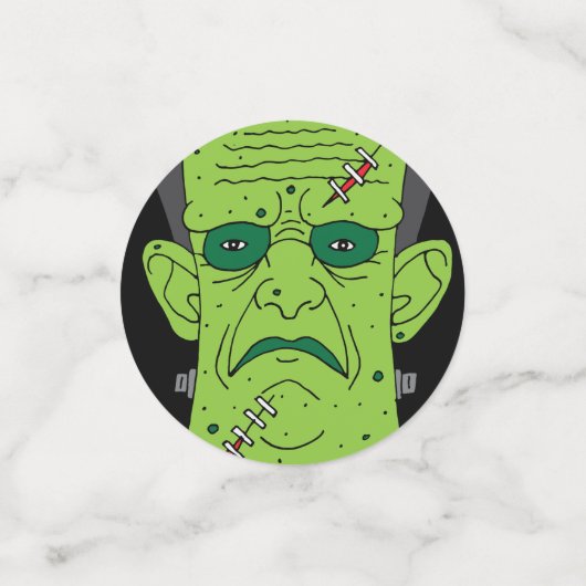 Halloween Hexch Pumpkin Frankenstein Monster Konfetti (Klein Vorderseite)