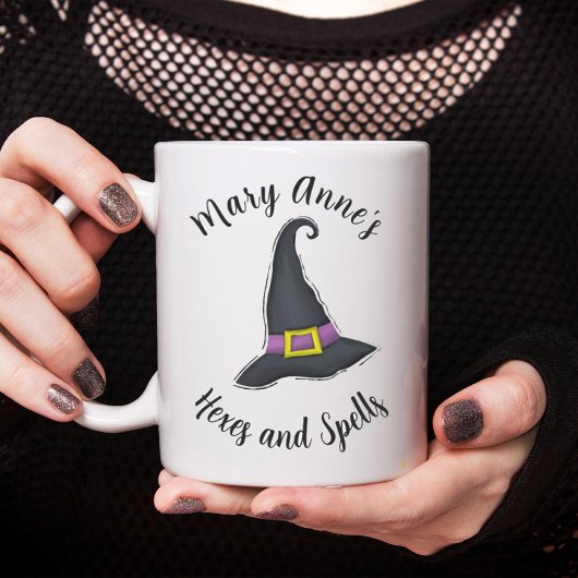 Halloween Hexches Hat Niedliches Whimsikskript Kaffeetasse