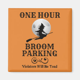 Halloween Hexe 1 Stunde Parkplatz Magnet
