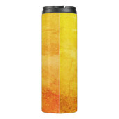 Halloween-Hexe auf einem Besen Thermosbecher (Rückseite)