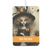 Halloween Hexe Autolufterfrischer (Vorderseite)