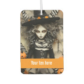 Halloween Hexe Autolufterfrischer (Vorderseite)