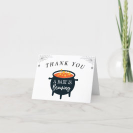 Halloween Hexe Babydusche Danke