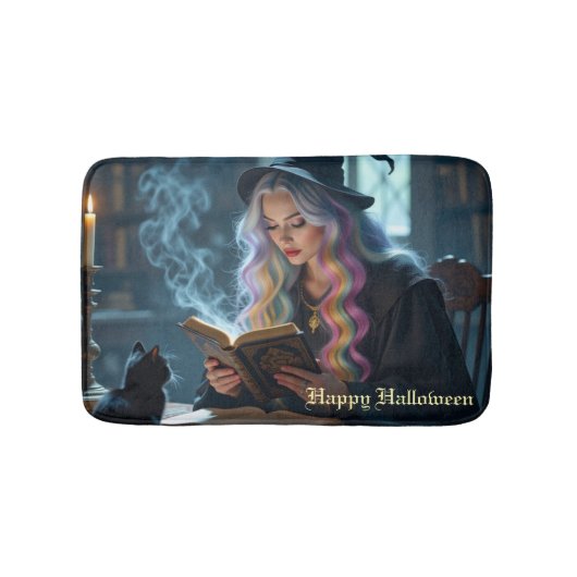 Halloween. Hexe Badematte (Vorderseite)