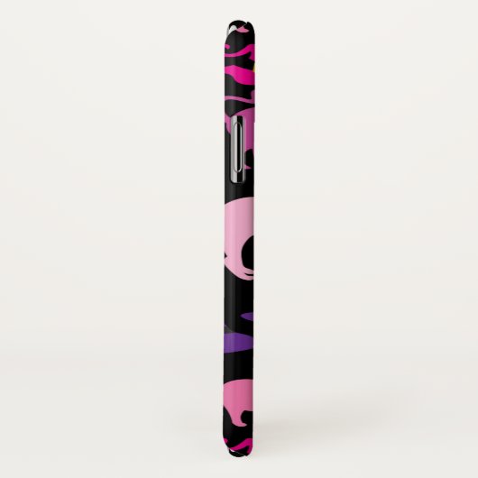 Halloween Hexe beängstigende Schwarzkatze lila dek Case-Mate iPhone Hülle (Hinten/Rechts)